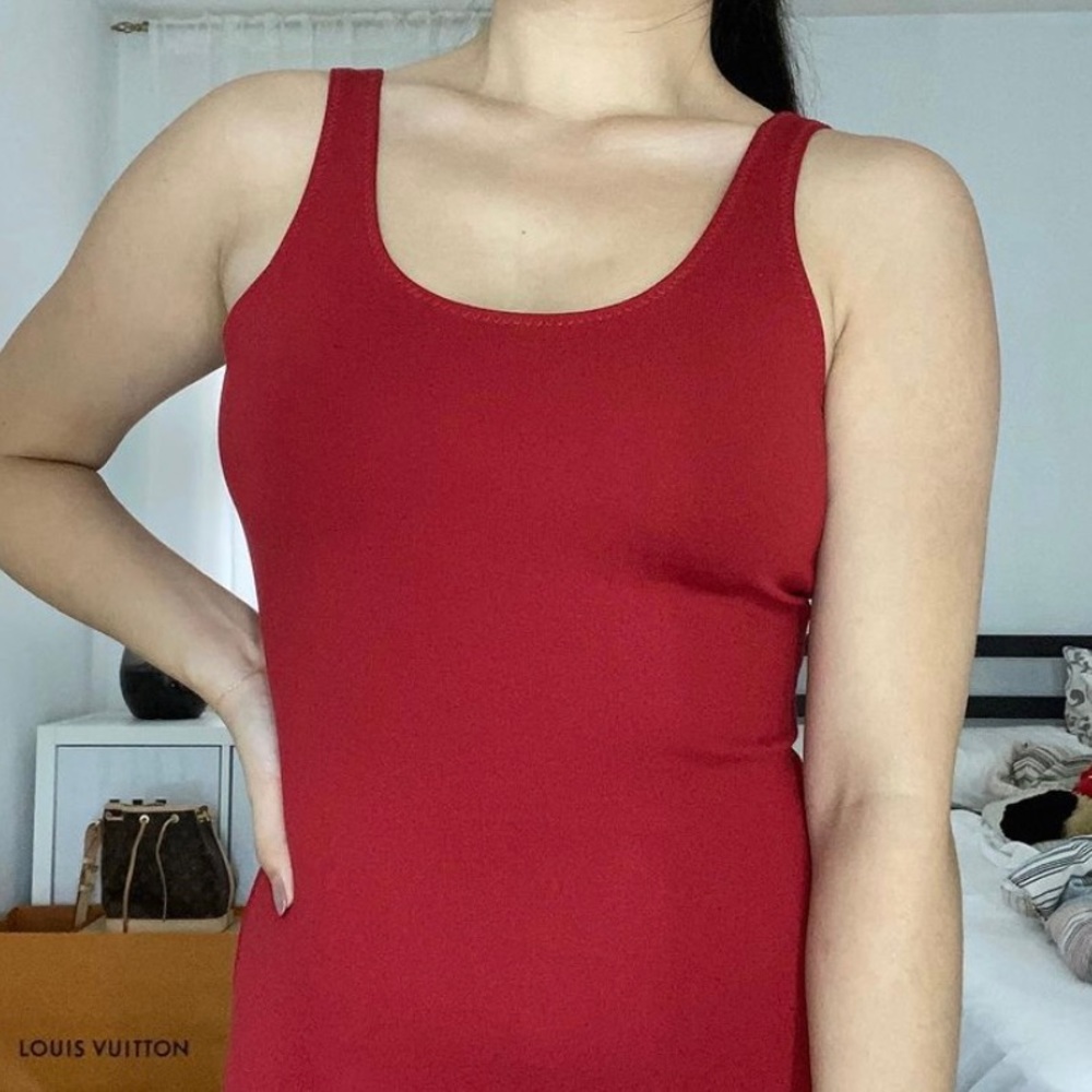 Red bodysuit